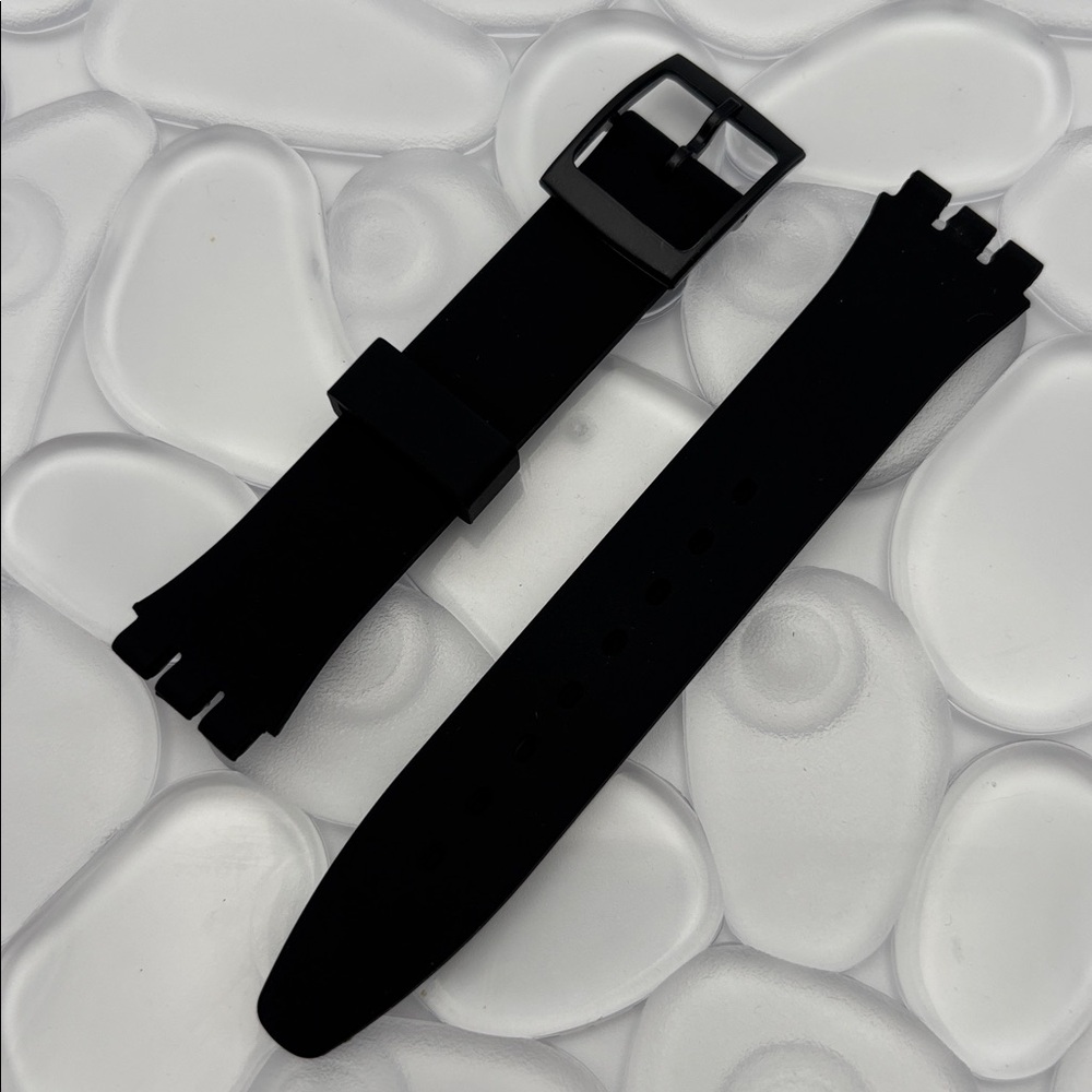 Black Watch Band (Strap only) - fits Swatch Gent model